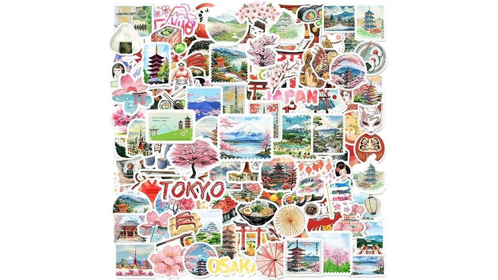 japanese sticker set