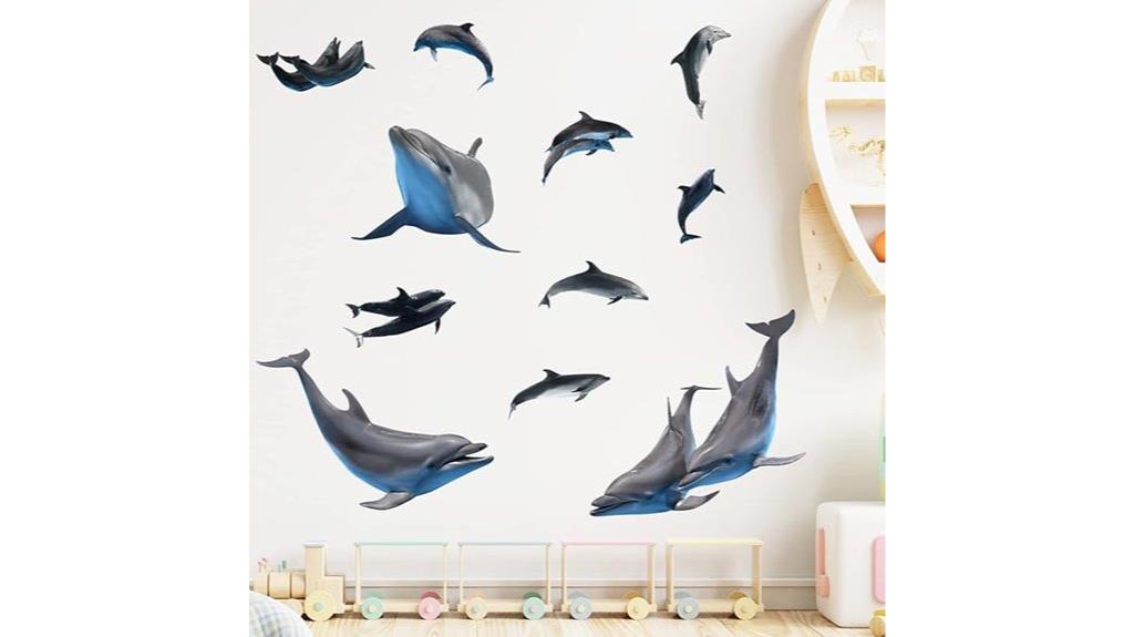 kids dolphin wall stickers