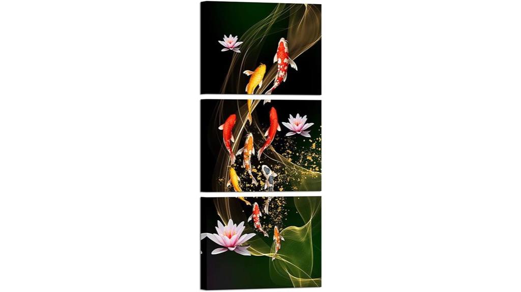 koi fish canvas set