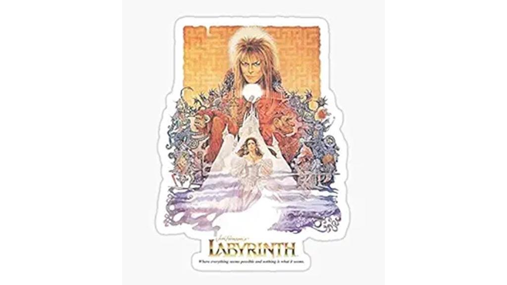 labyrinth 1986 car sticker