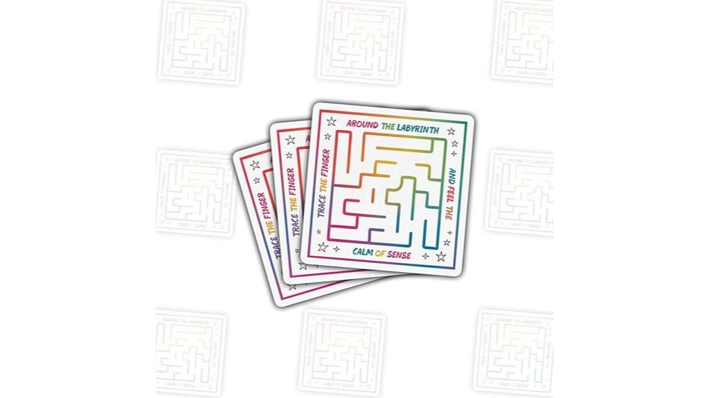 labyrinth finger trace stickers