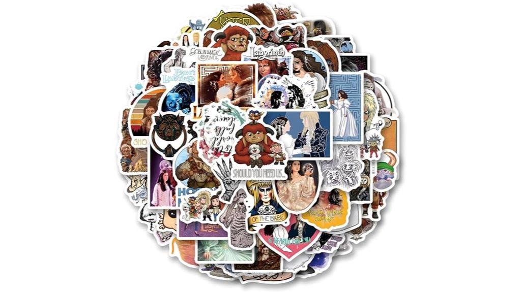 labyrinth sticker pack set