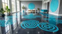 labyrinth vinyl floor decals