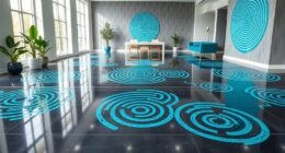 labyrinth vinyl floor decals