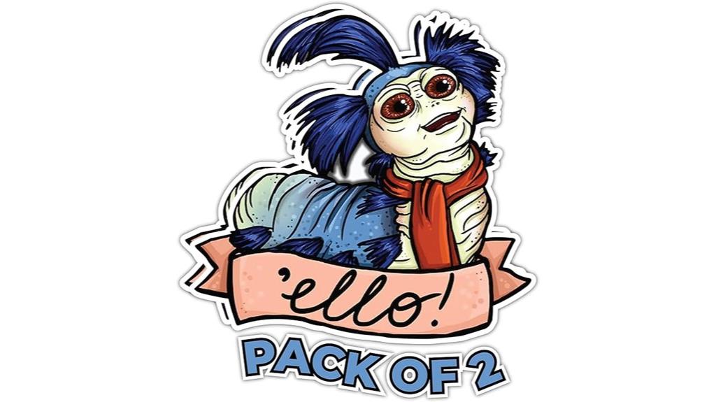 labyrinth worm sticker pack