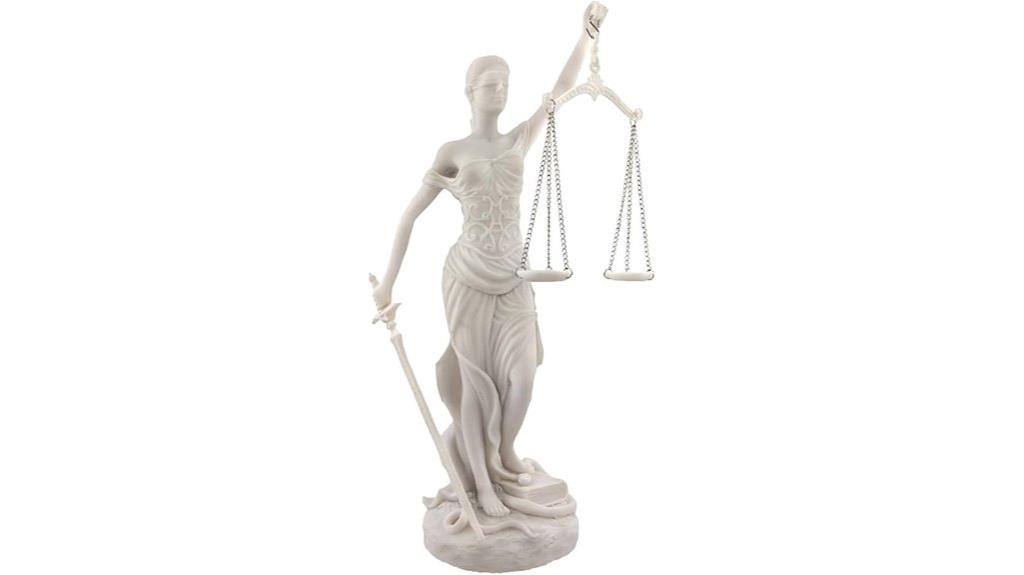 lady justice marble statue