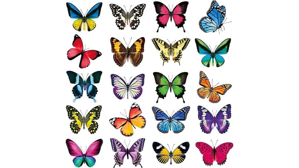 large butterfly window clings
