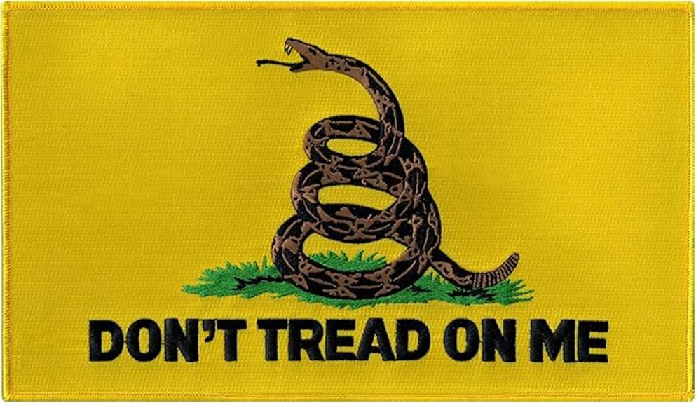 large gadsden flag patch
