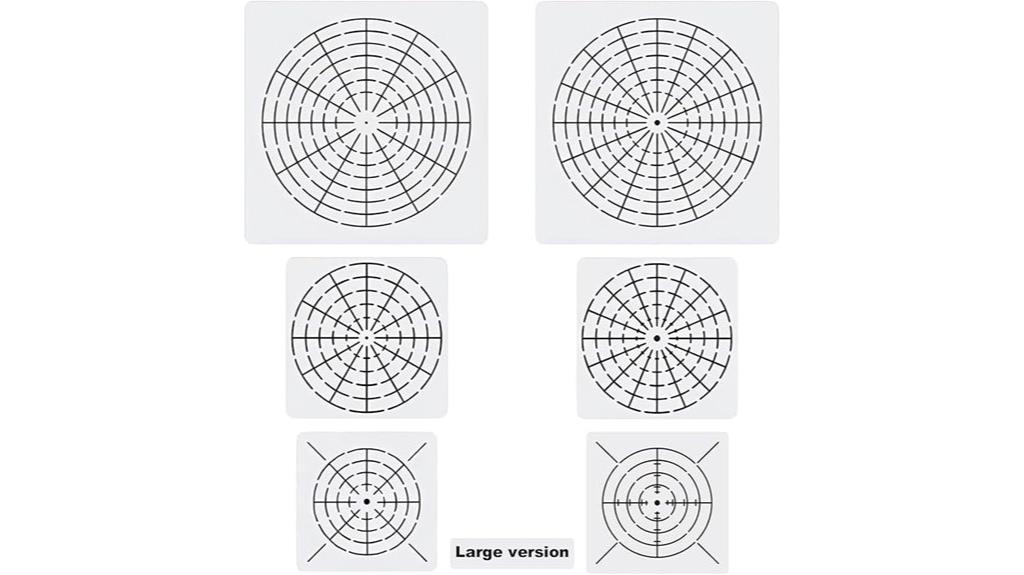 large mandala stencil set