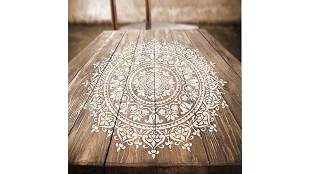 large mandala wall stencils