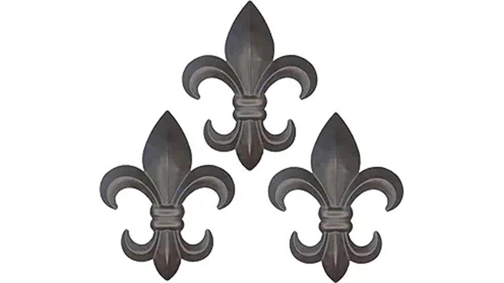 large metal fleur de lis