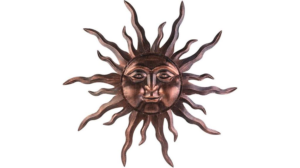 large metal sun art
