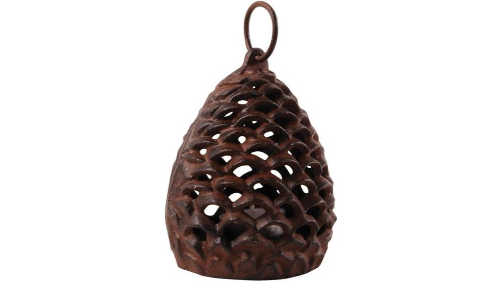 large pinecone candle holder