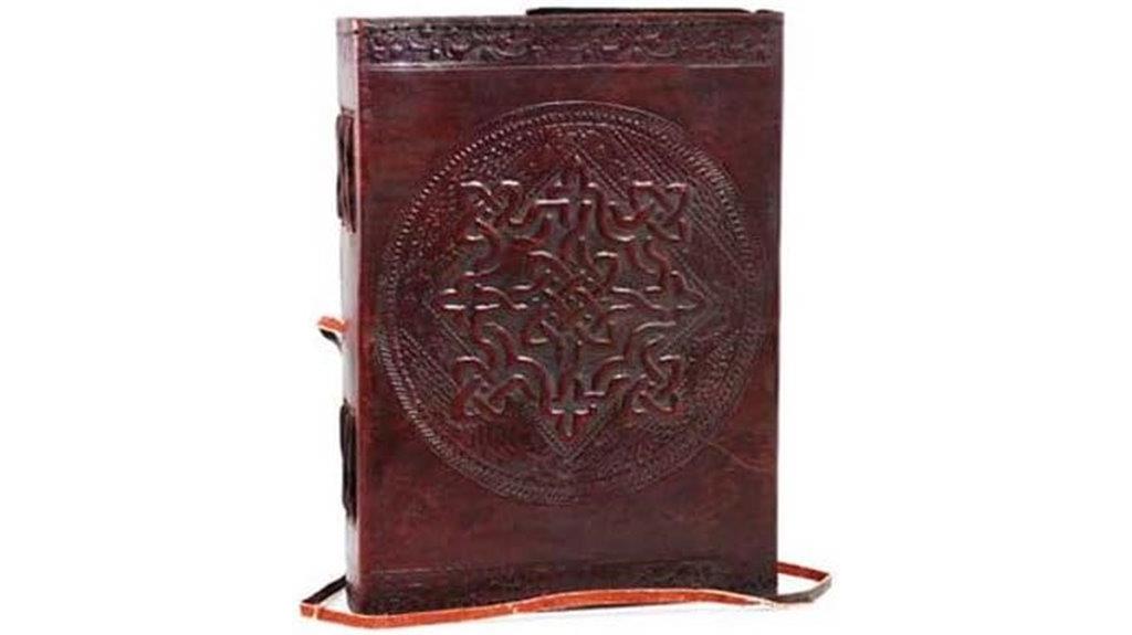 leather celtic knot journal