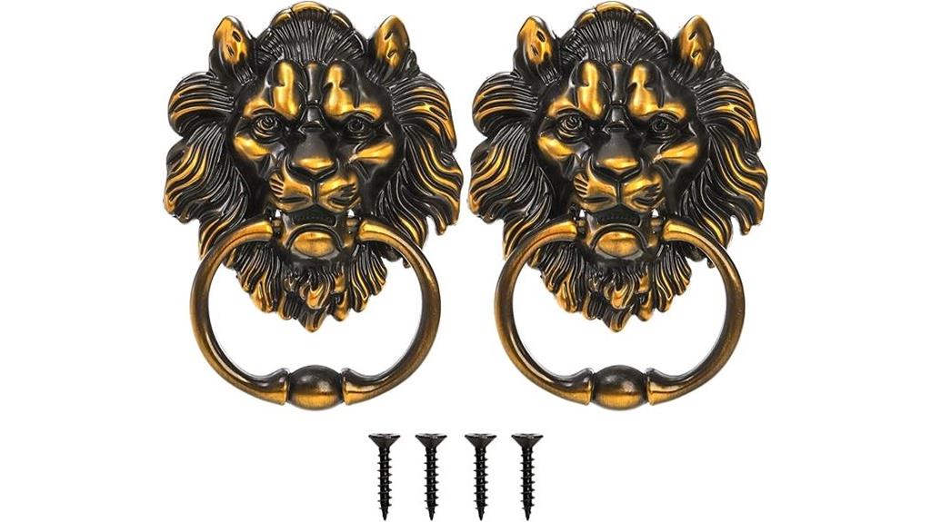 lion head door knocker