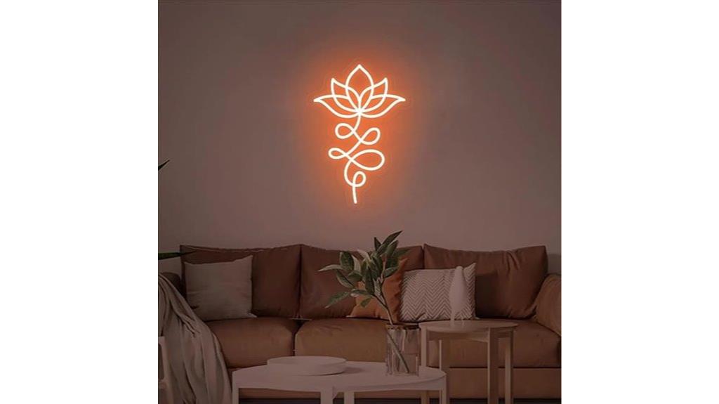 lotus and unalome sign