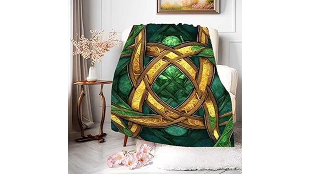 luxurious celtic knot blanket