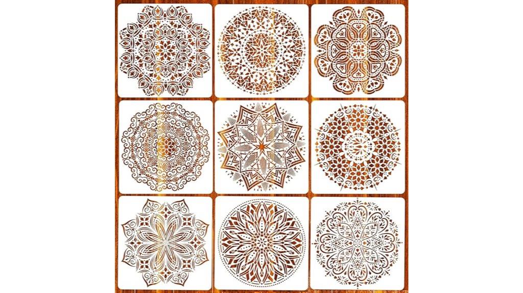 mandala stencil pack set