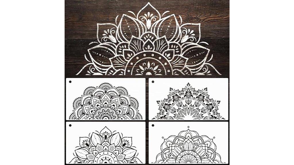 mandala stencil painting kit