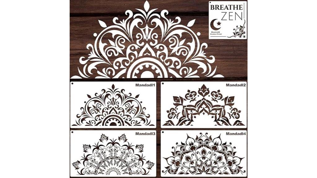 mandala stencils painting pack