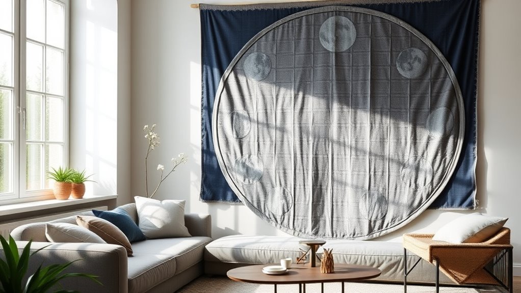 material size design hanging