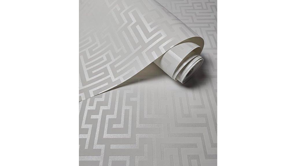 matte greek key wallpaper