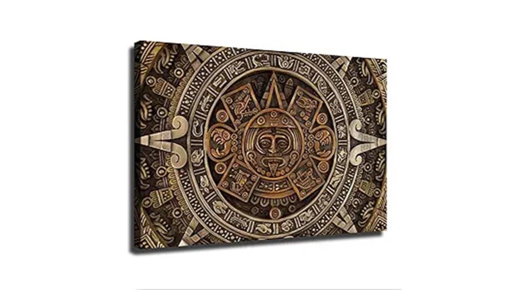 mayan aztec calendar poster