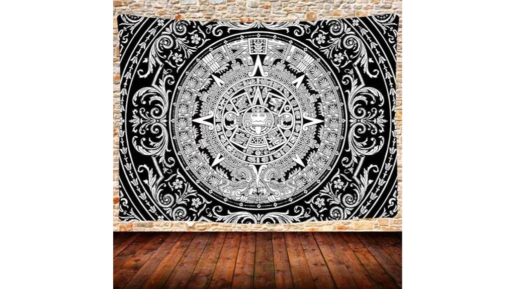 mayan aztec calendar tapestry