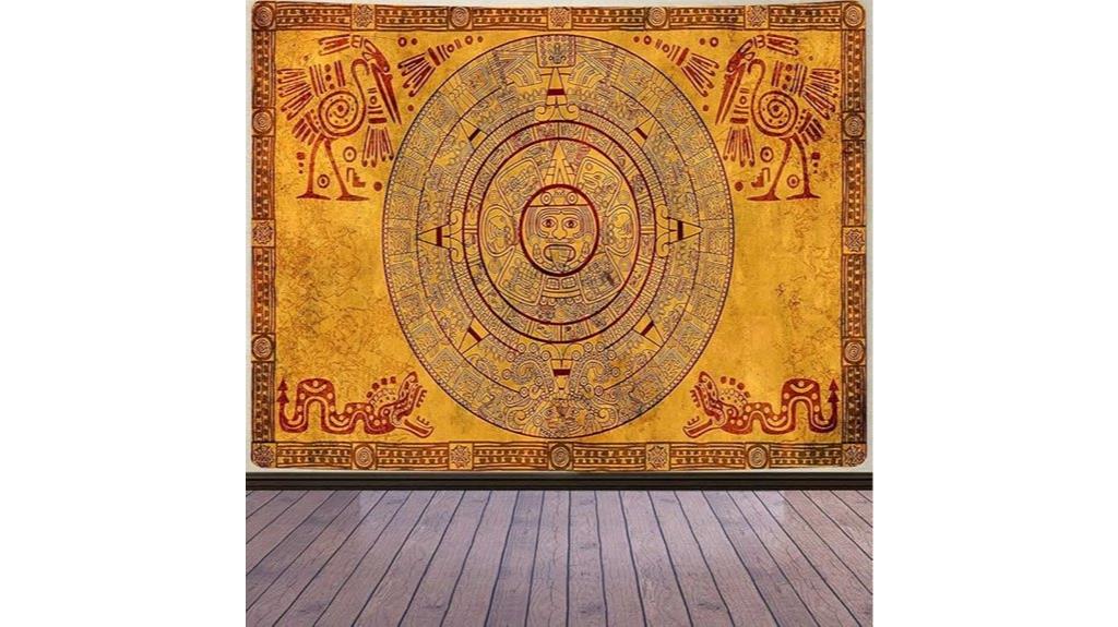 mayan calendar tapestry art