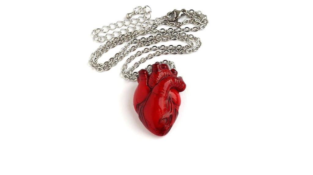 medical heart necklace gift