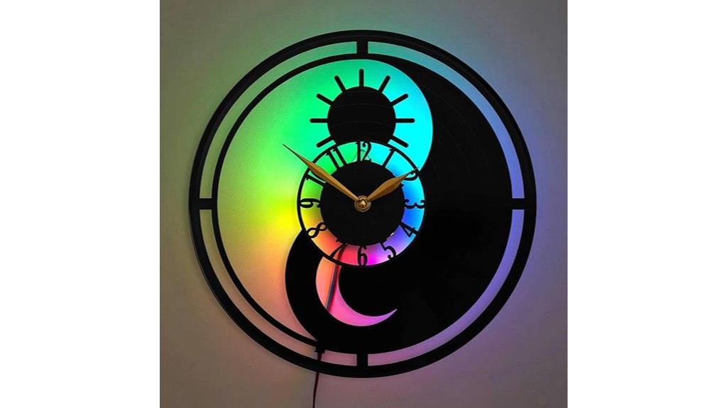 meditative yin yang clock