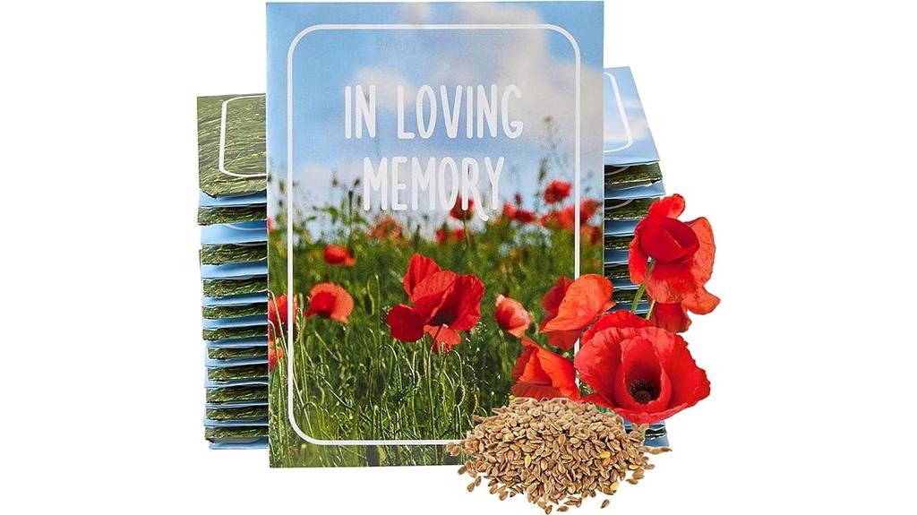 memorial wildflower seed favors