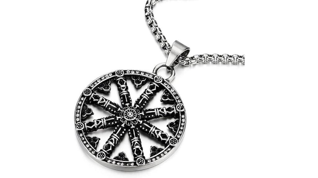 men s steel dharma chakra