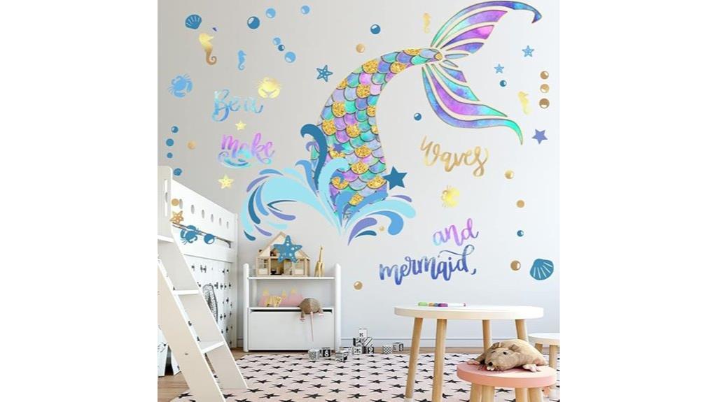 mermaid girl nursery decor