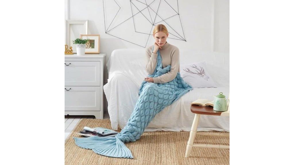 mermaid tail cozy blanket