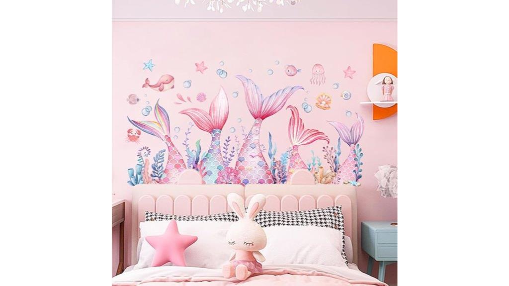 mermaid wall stickers for kids