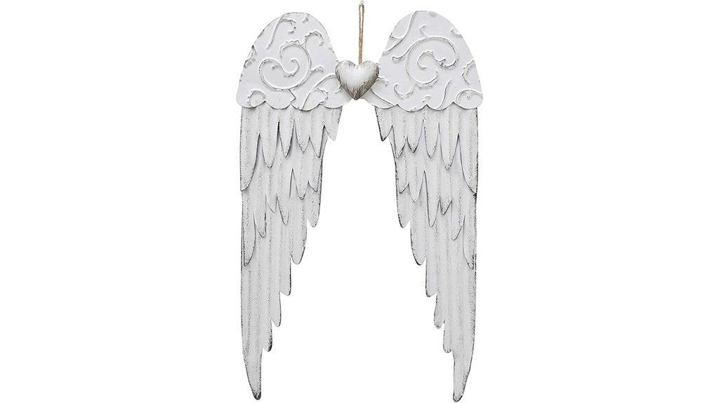 metal angel wing decor