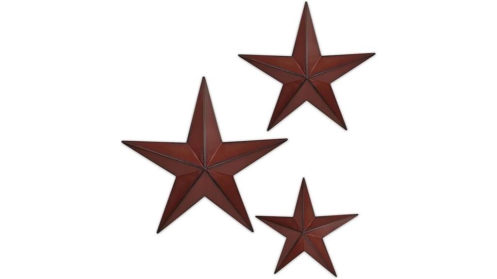 metal barn star decor