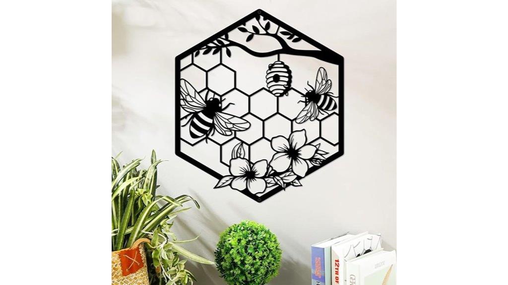 metal bee wall art