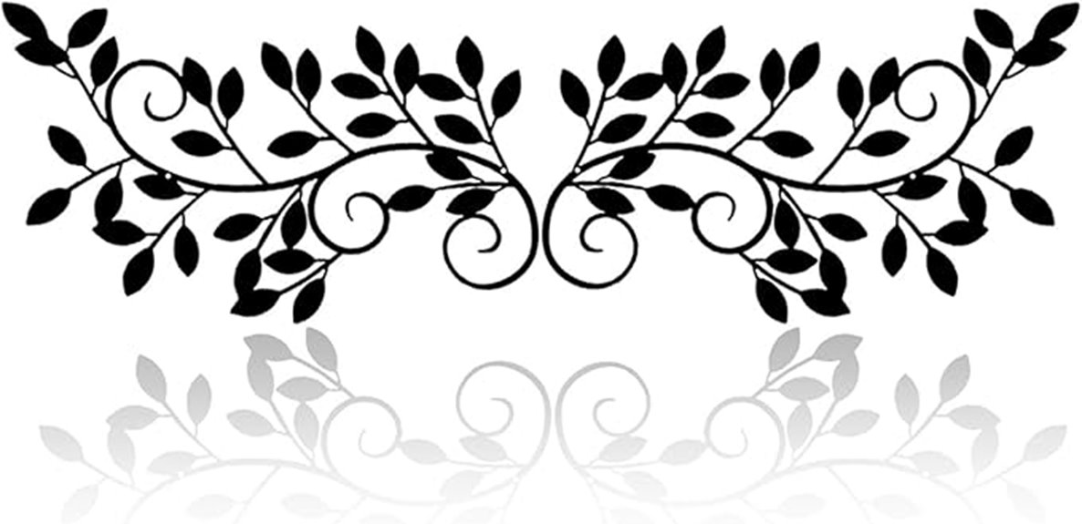 metal leaf wall art