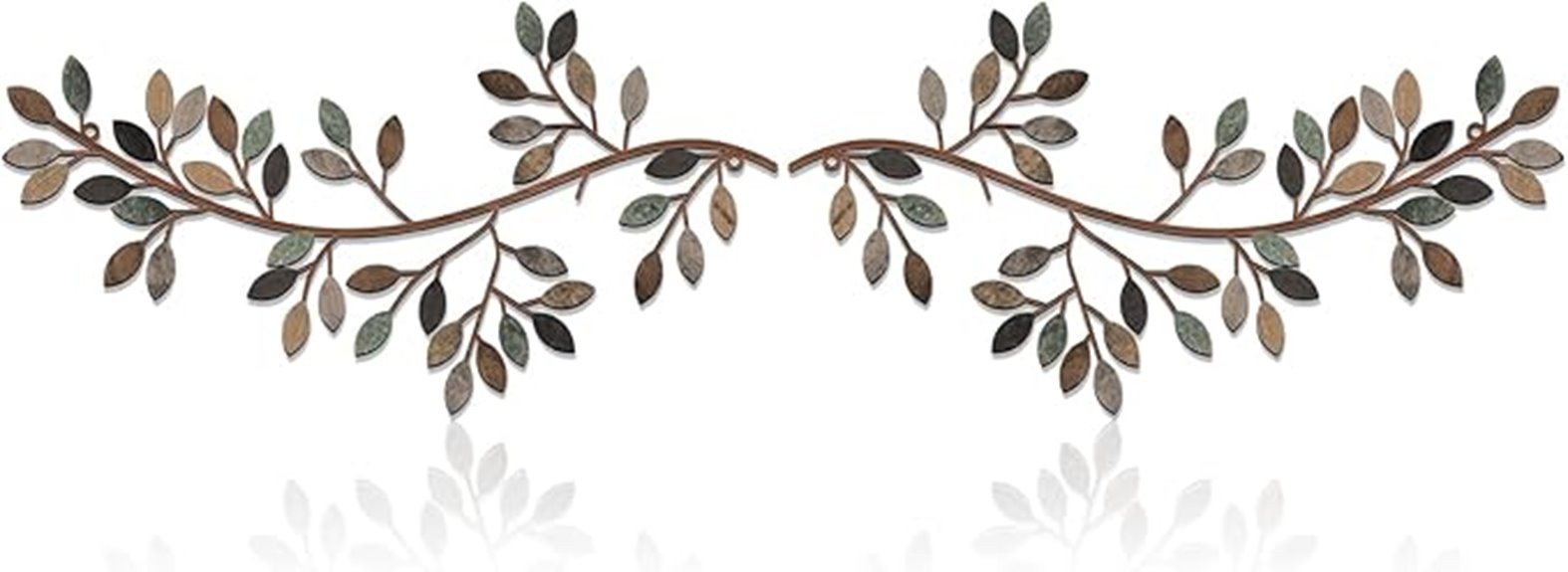 metal leaf wall art