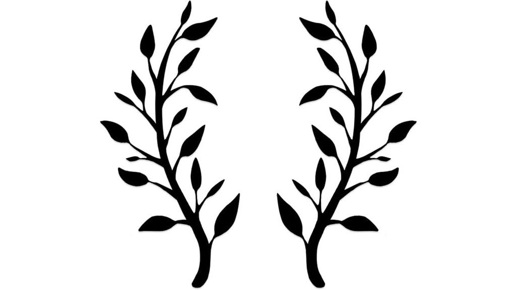 metal leaf wall decor