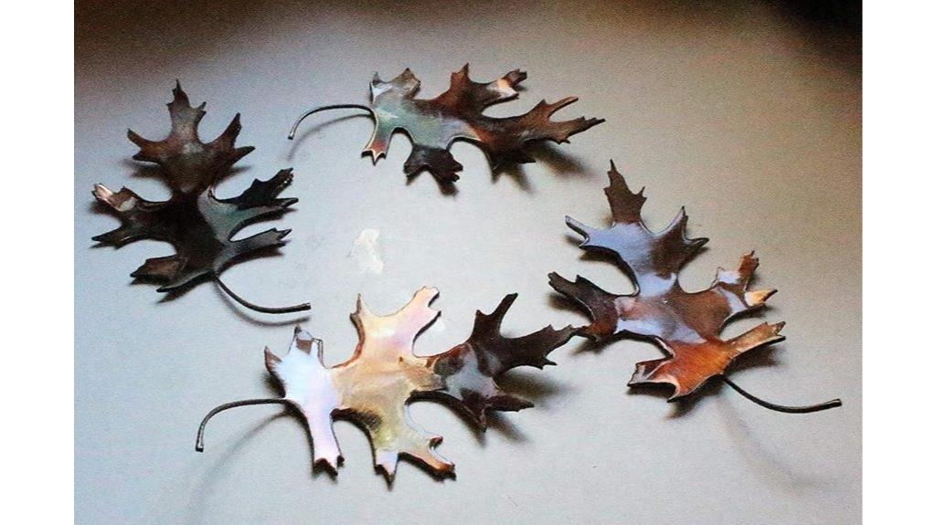 metal oak leaf countertop