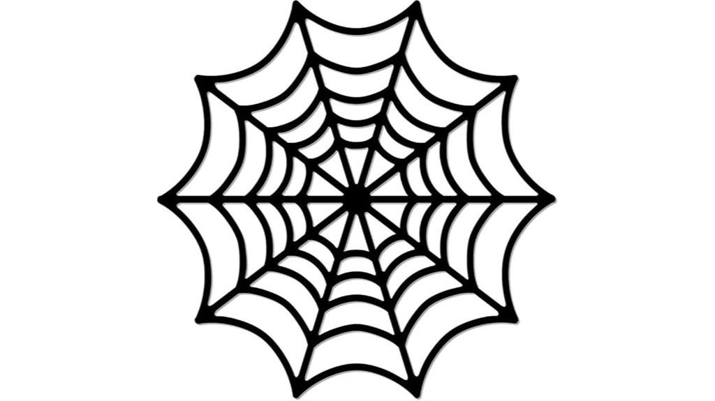 metal spider web sign