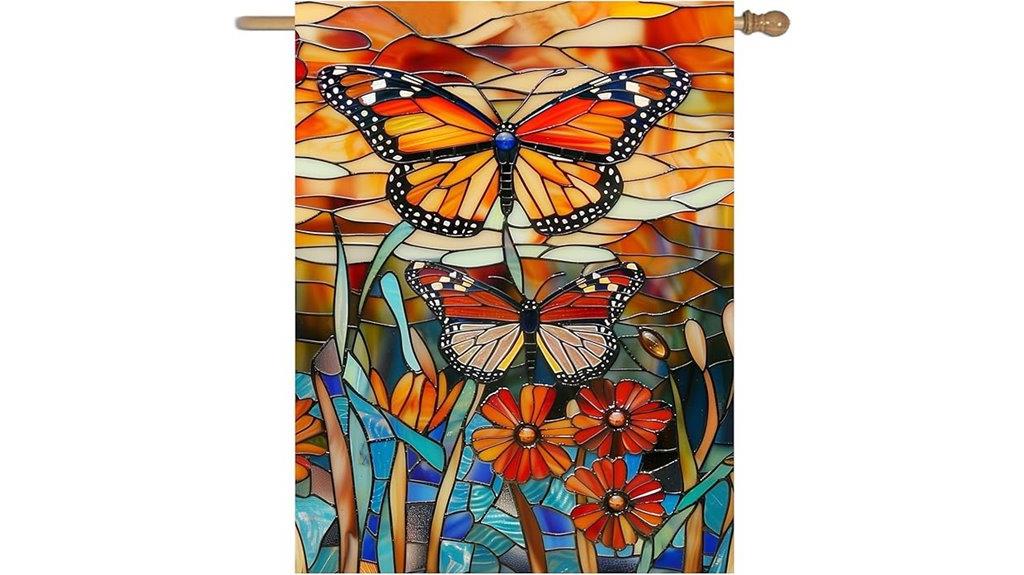 monarch butterfly yard flags