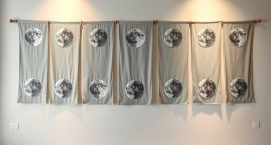 moon phase fabric art