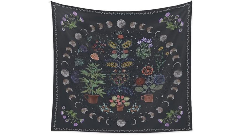 moon phase mandala tapestry