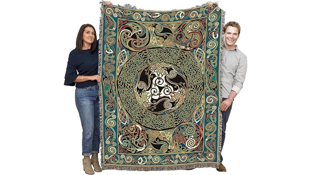 morrigan ravens panel blanket