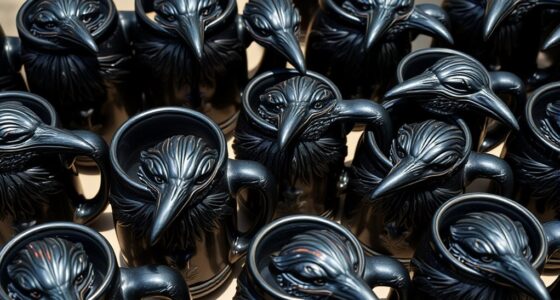 mystical crow spirit mugs