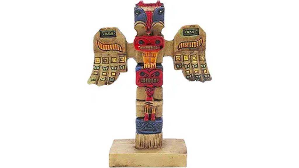 native american fish tank sculpture